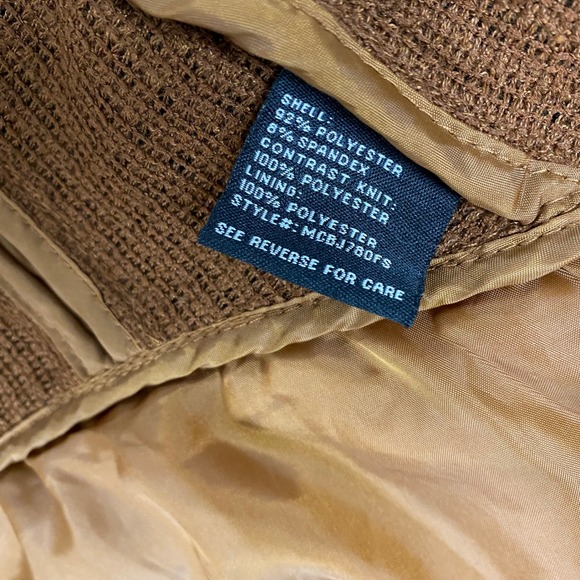 BNCI by Blanc Noir Women's Brown Suede Knit Moto Jacket Size S - Picture 8 of 13